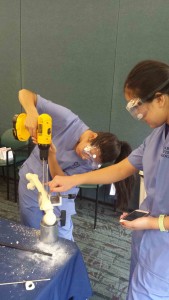 Learning to fix bones with external fixation at the Perry Initiative.