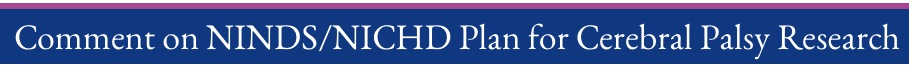 Logo of NINDS/NICHD Plan for cerebral palsy research