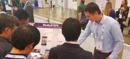 Nick demonstrates HuskySTEPS at the Developer's Showcase.